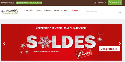 alexandra gonzalez développeuse web - aperçu accueil boutique en ligne